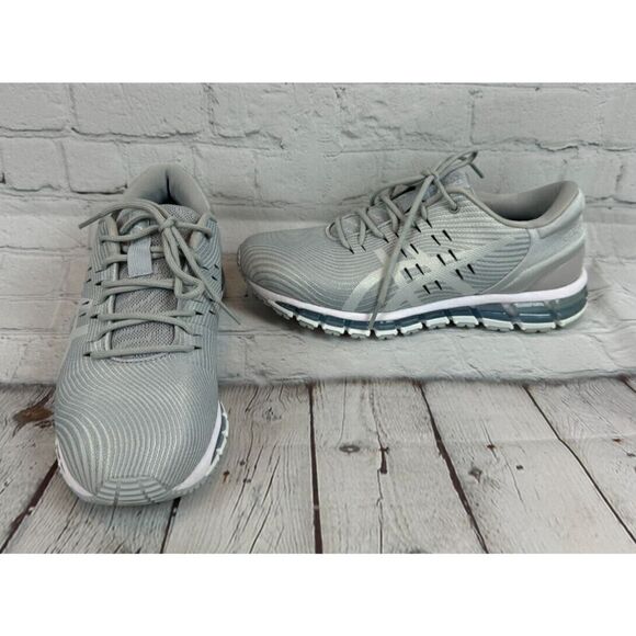 ASICS gray silver fabric GEL-QUANTUM 360 women running shoes 9 - Picture 1 of 14